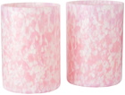 Stories of Italy Pink & White Macchia Su Macchia Tumbler Set