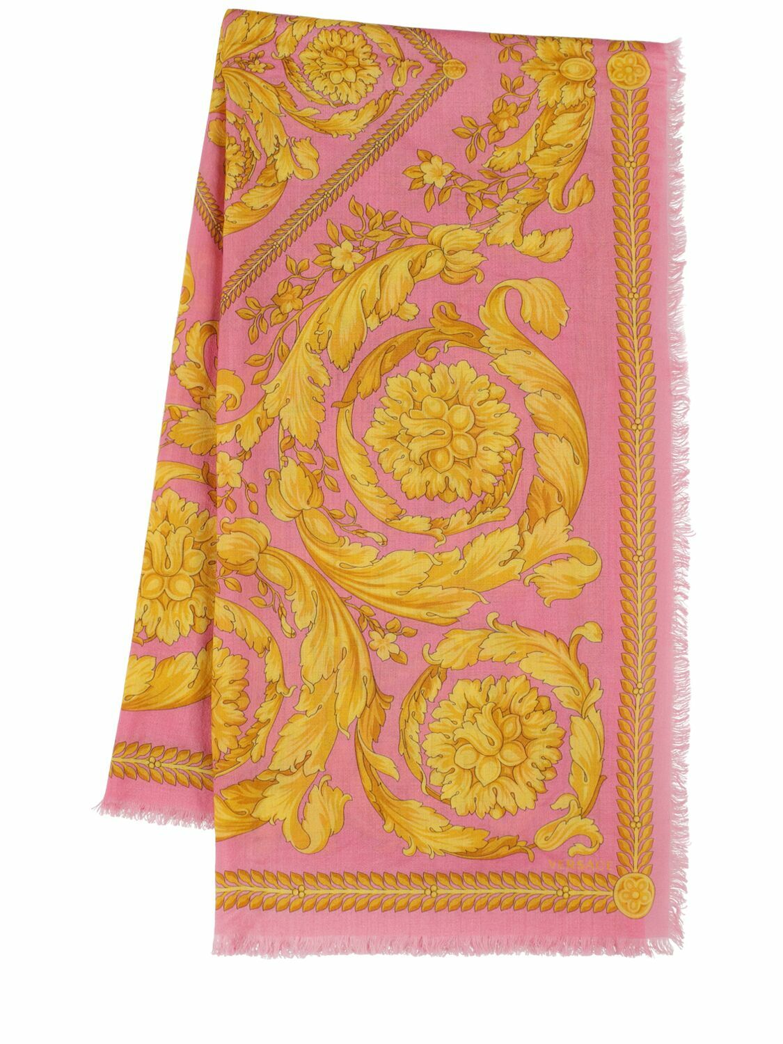 Versace Black 'La Coupe Des Dieux' Scarf Versace