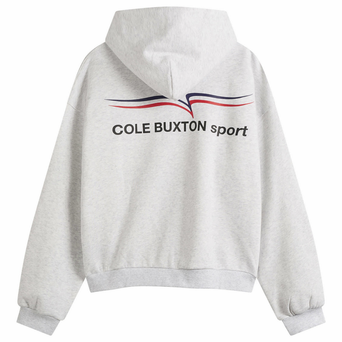 Cole Buxton Men's Sport Zipped Hoodie in Light Grey Marl