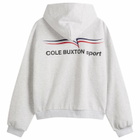 Cole Buxton Men's Sport Zipped Hoodie in Light Grey Marl
