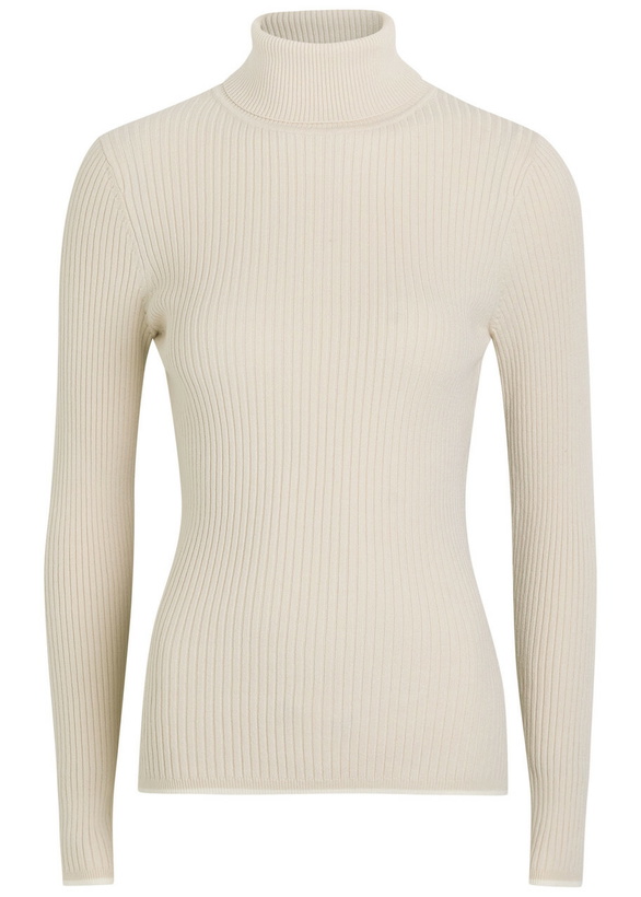 Photo: Varley Ravena Ribbed Knit top Cream