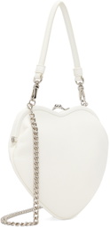 Vivienne Westwood White Belle Heart Frame Bag