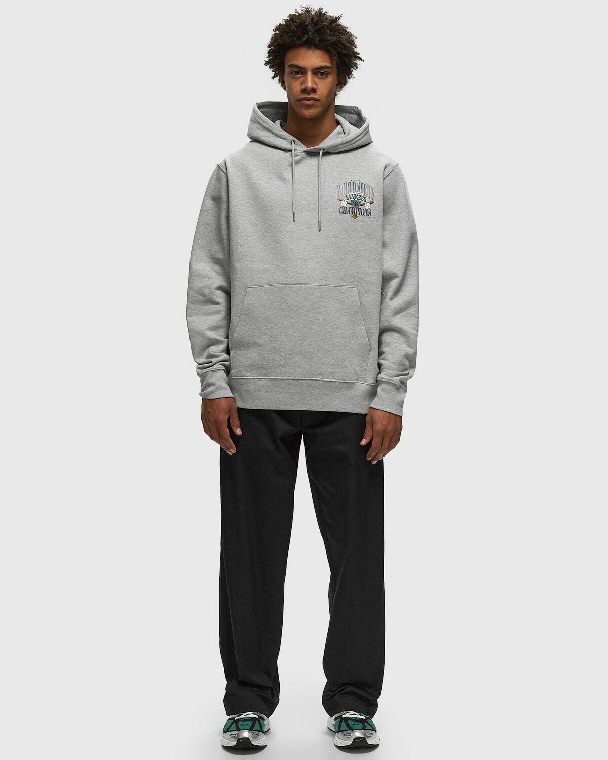 Fanatics Yankees Champs Hoodie Grey Mens Hoody