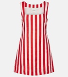 Posse Alice striped linen minidress