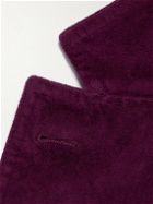 Massimo Alba - Baglietto Unstructured Cotton-Velvet Blazer - Purple