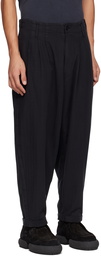 YMC Black Creole Peg Trousers