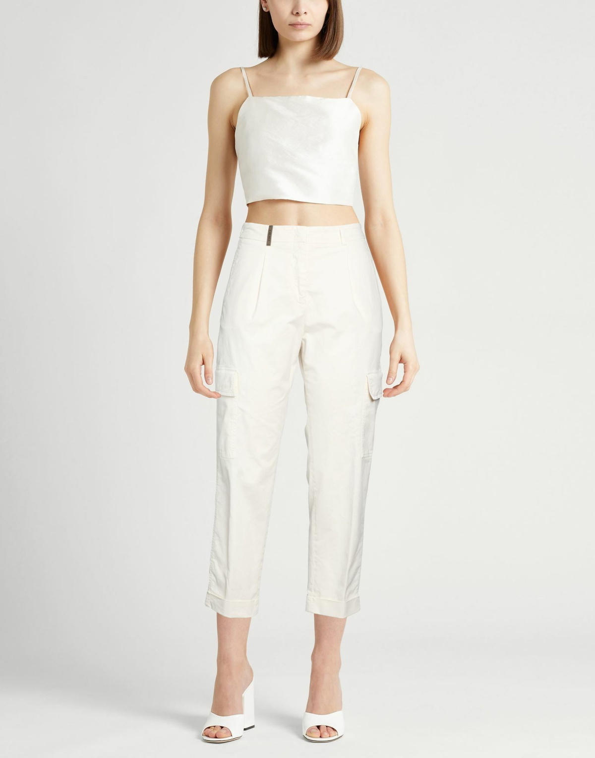 Peserico Womens Pants in White