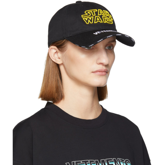 VETEMENTS Black STAR WARS Edition Logo Cap Vetements