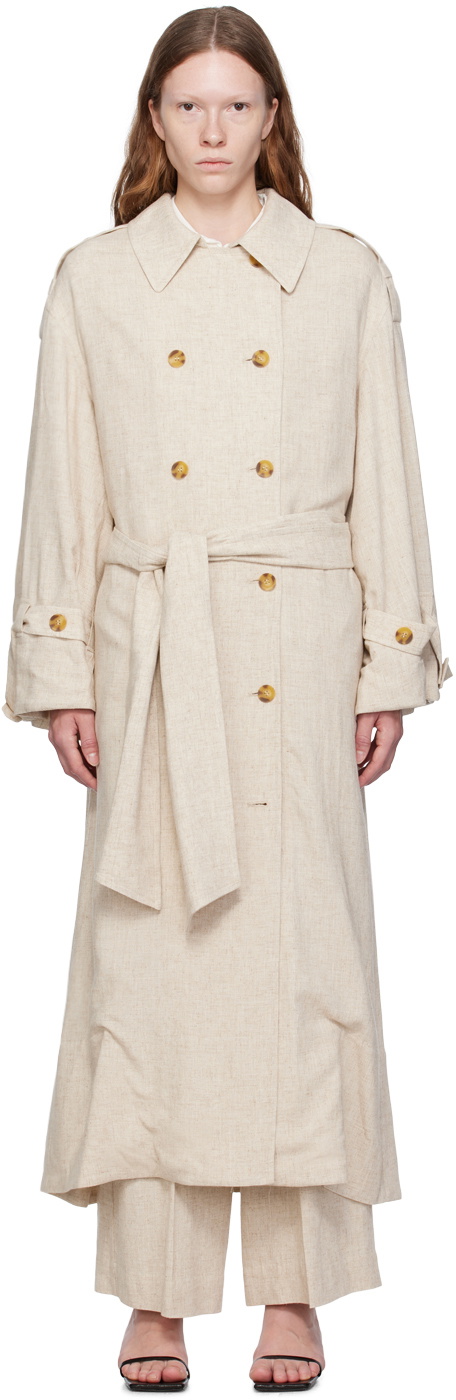 by Malene Birger Beige Alanise Trench Coat