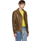 Schott Brown Leather Express Motorcycle Jacket