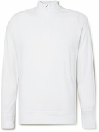 G/FORE - Luxe Staple Mid Tech-Jersey Half-Zip Golf Top - White