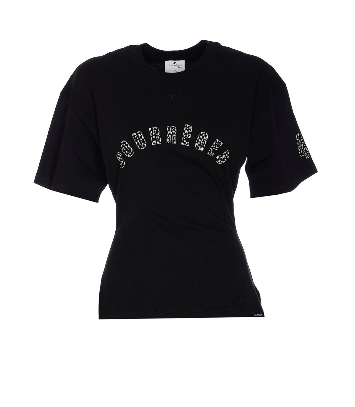 Courrèges Women's Slash Contrast T-Shirt in Black/Heritage