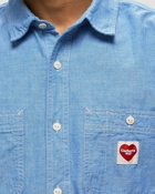 Carhartt Wip L/S Clink Heart Shirt Blue - Mens - Longsleeves