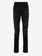 Purple Brand P001 Resin Knee Slit Skinny Jeans
