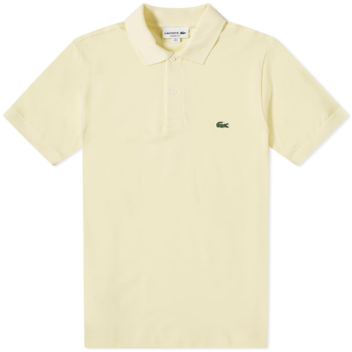 Photo: Lacoste Men's Classic L12.12 Polo Shirt in Yellow