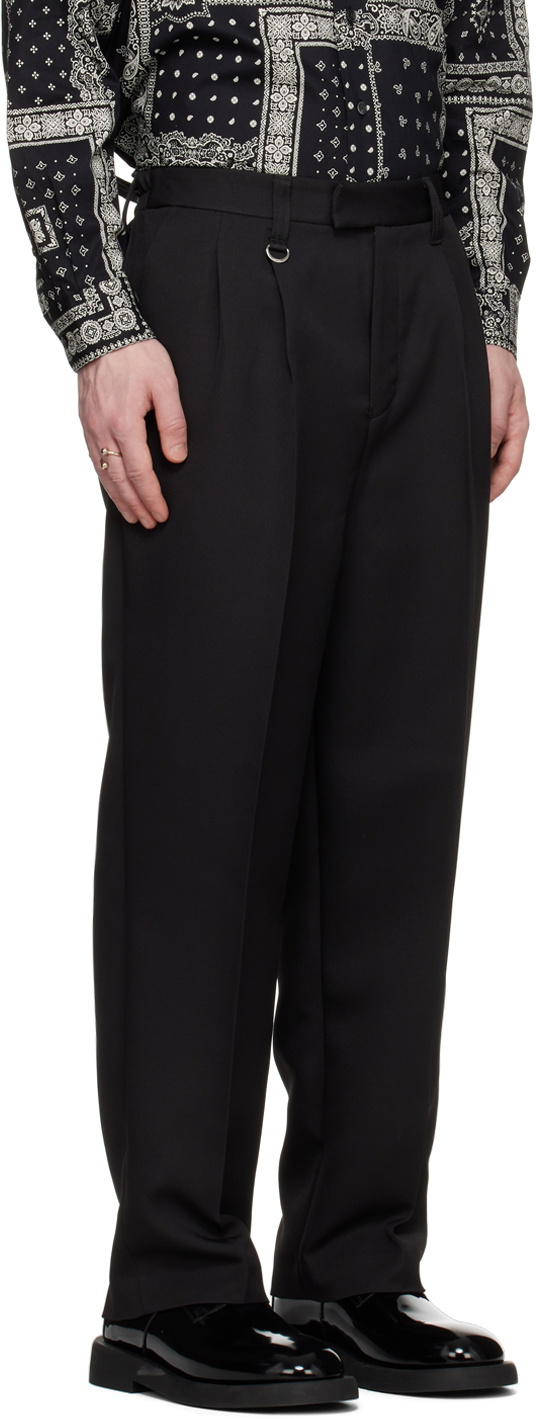 SOPHNET. Black Pleated Trousers