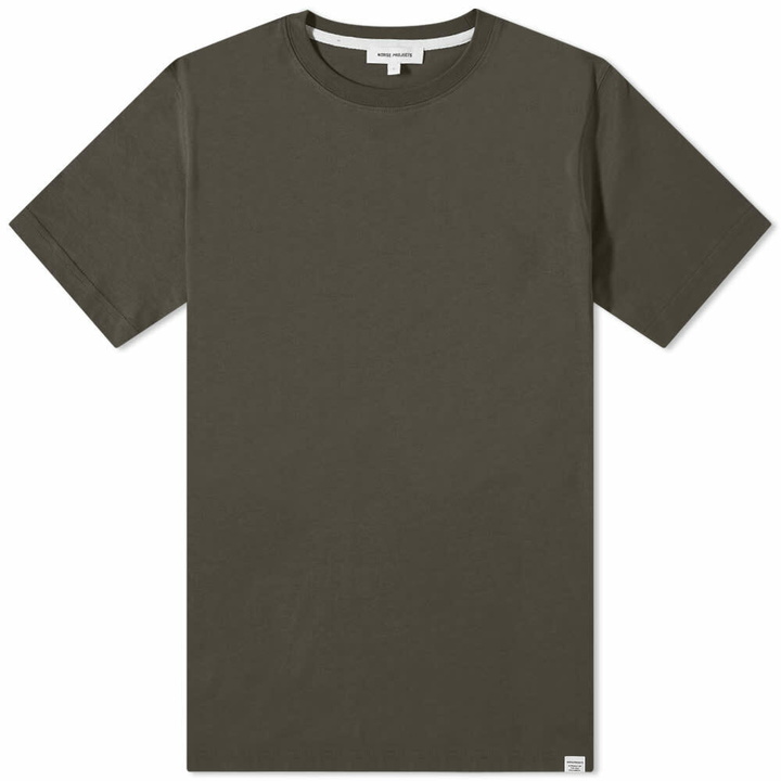 Photo: Norse Projects Men's Niels Standard T-Shirt in Beech Green