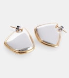Bottega Veneta Fin Small 18kt gold-plated sterling silver earrings