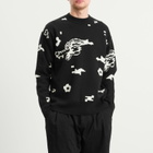 Pawa Speed Sports Men's Digi Doggo Knit Sweater in Black