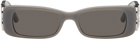Balenciaga Gray Dynasty Rectangle Sunglasses