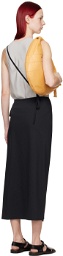 LEMAIRE Black Tailored Midi Skirt