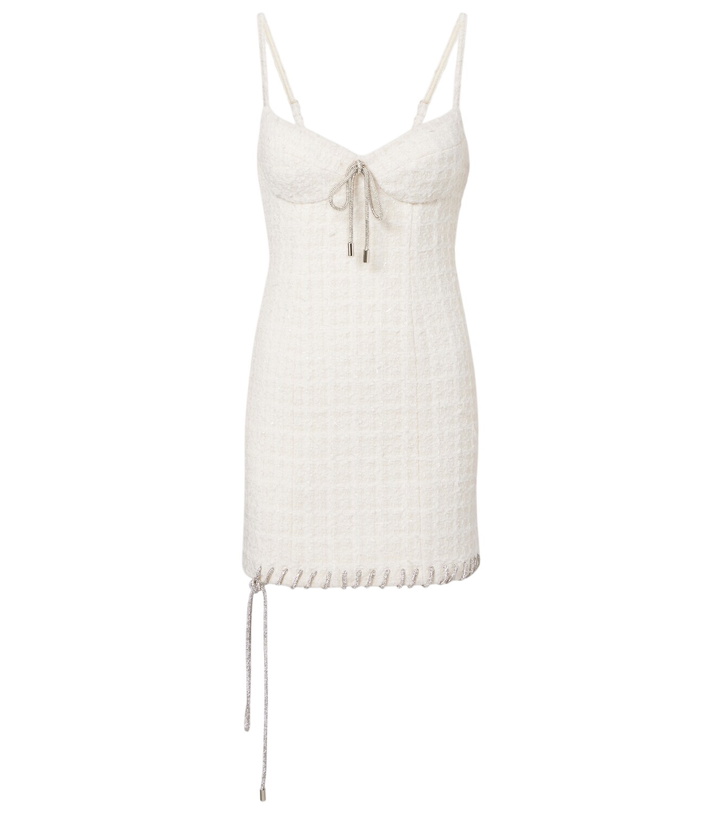 Photo: Area Embellished tweed minidress