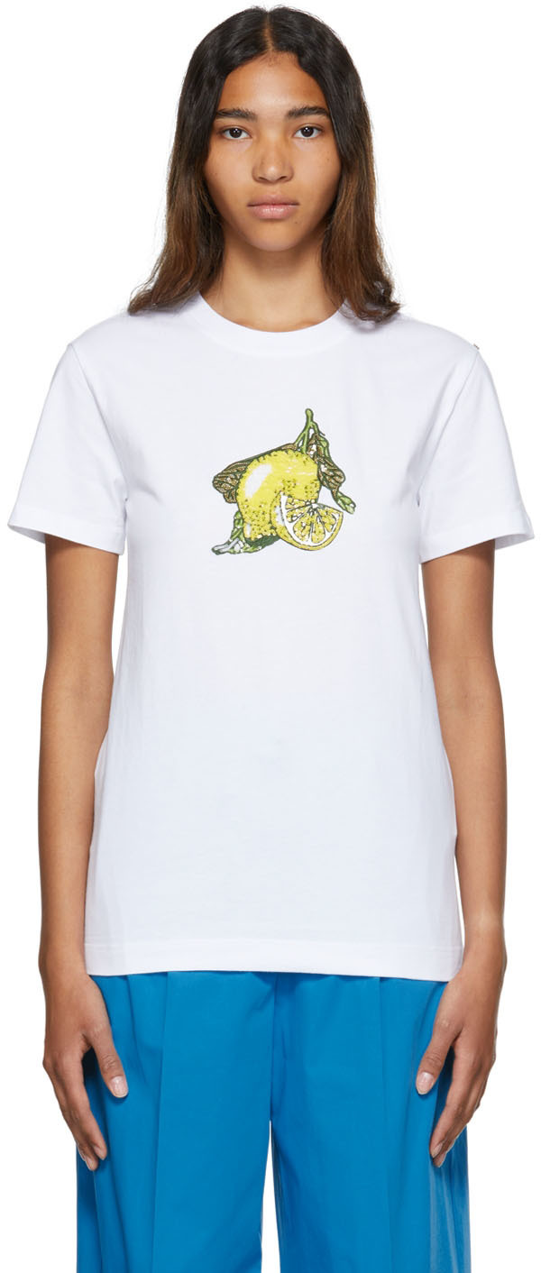Sportmax White Lemon Zurlo T-Shirt Sportmax