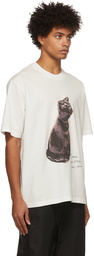 Song for the Mute White 'Cat' Oversized T-Shirt