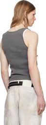 Alexander Digenova Gray Layered Tank Top