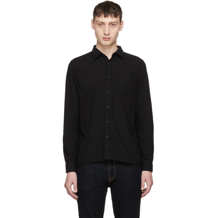 Photo: Nudie Jeans Black Henry Shirt