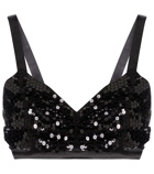 Junya Watanabe - Sequined bralette