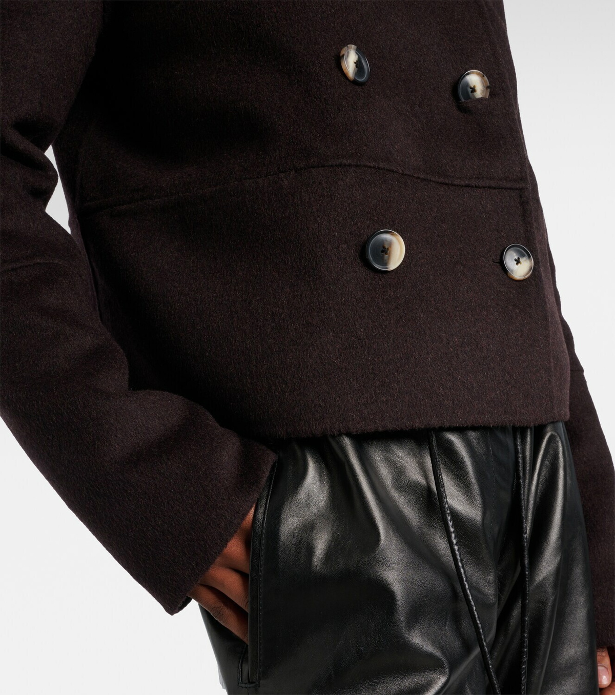 Proenza Schouler Courtney double-breasted wool-blend jacket