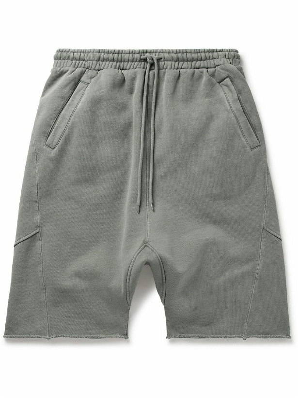 Photo: Entire Studios - Organic Cotton-Jersey Drawstring Shorts - Gray