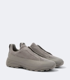 Zegna Triple Stitch Monte suede slip-on sneakers