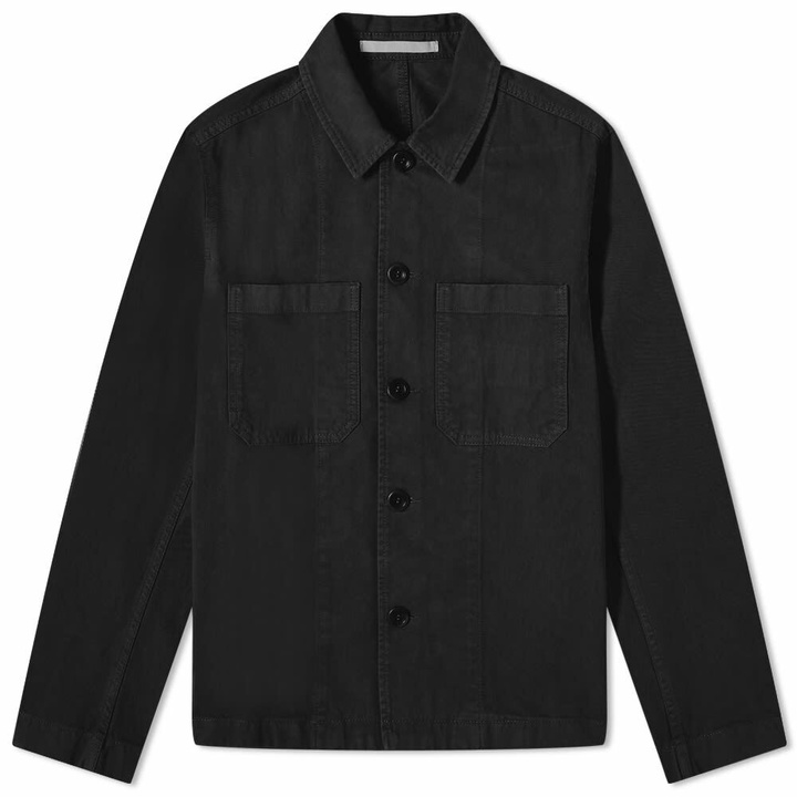 Photo: Norse Projects Men's Tyge Broken Twill Chore Jacket in Black