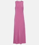 Asceno Valencia silk crêpe maxi dress