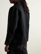Nike - Life Logo-Embroidered Cotton-Canvas Chore Jacket - Black