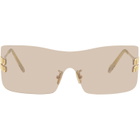 Miu Miu Eyewear Gold Logo Hardware Sunglasses