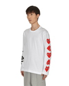 Comme Des Garcons Play Graphic Longsleeve T Shirt