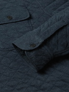 Faherty - Epic Quilted Cotton-Blend Shirt Jacket - Blue