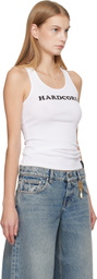 Stella McCartney White 'Hardcore Slogan' Tank Top