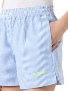 MC2 Saint Barth Woman Seersucker Short Pants With Striped Print