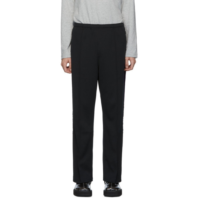 Photo: Needles Black Smooth Side Line Trousers