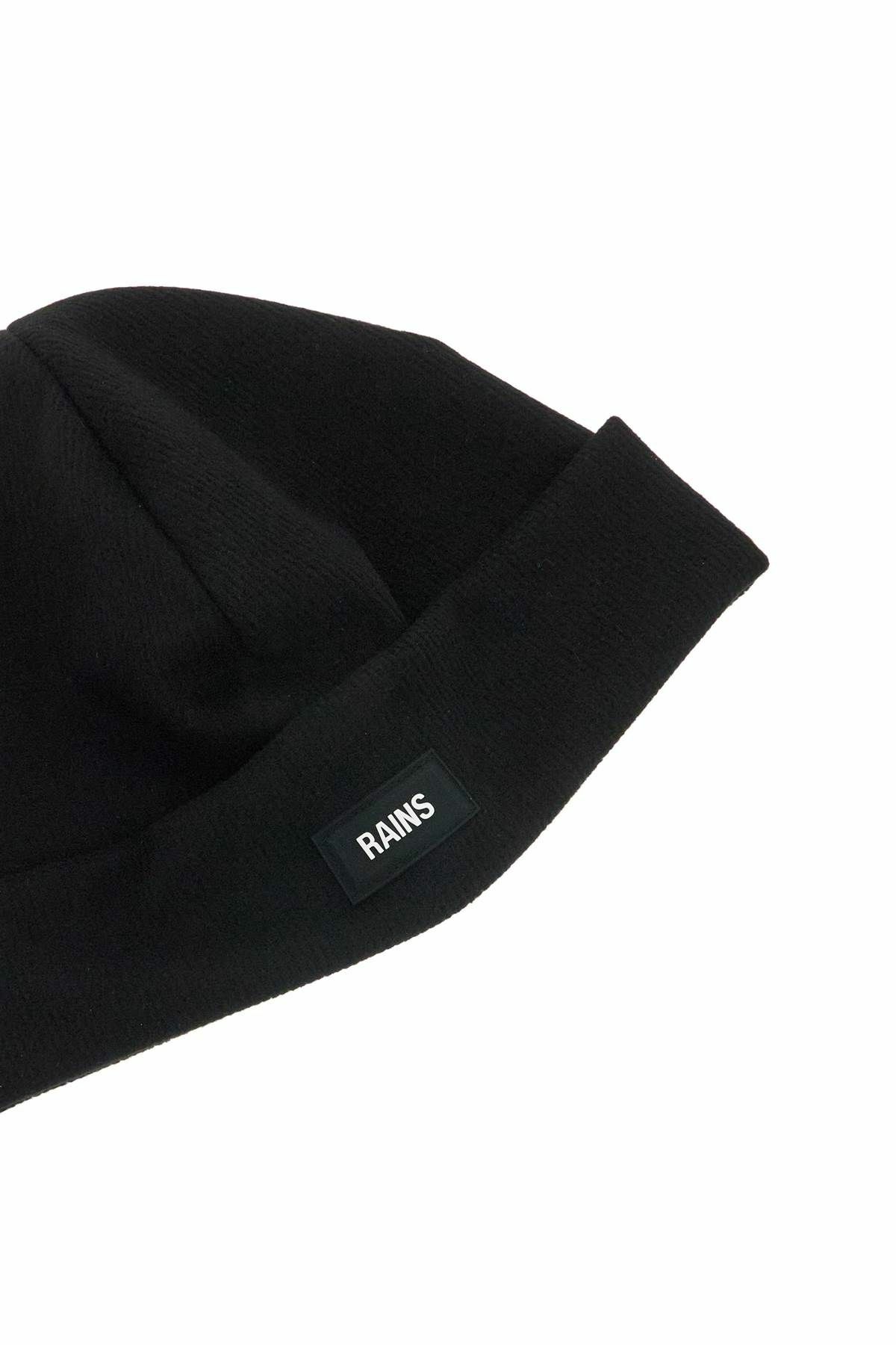RAINS ribbed fleece be Black