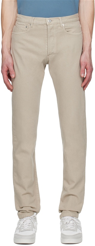 Photo: A.P.C. Taupe Petit New Standard Jeans