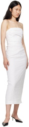 TOVE White Sabella Midi Dress