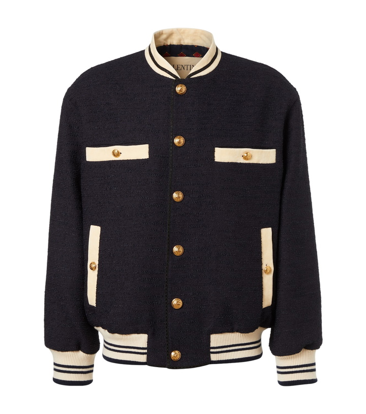 Photo: Valentino Tweed bomber jacket