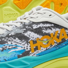 Hoka One One Men's Stinson 7 Sneakers in White/Evening Primrose