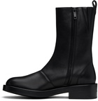 Courrèges Black Rider Leather Boots