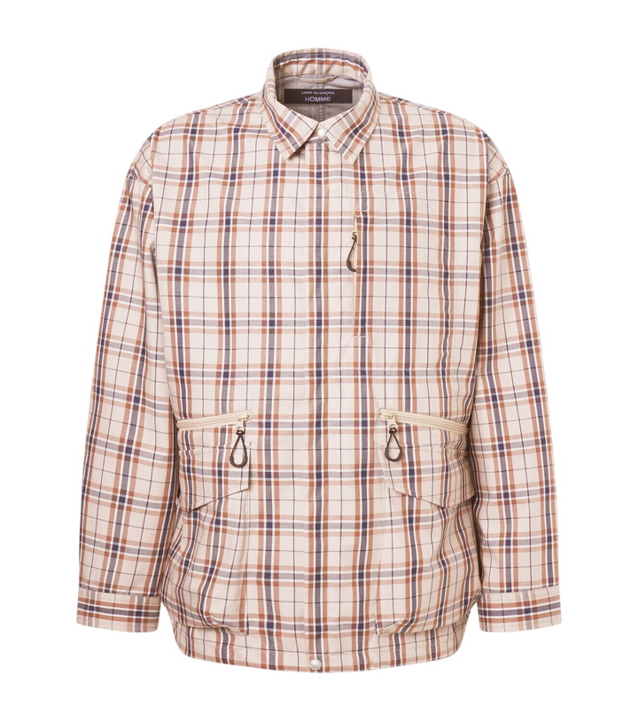 Photo: Comme des Garçons Homme Checked cotton-blend jacket